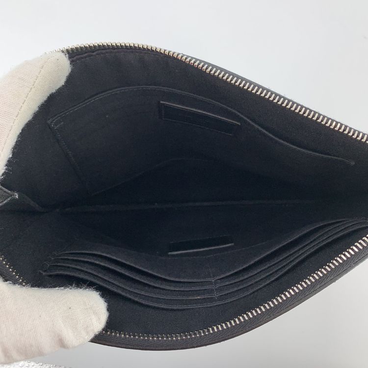 Saint Laurent Leather Clutch Bag Rive Gauche image 3