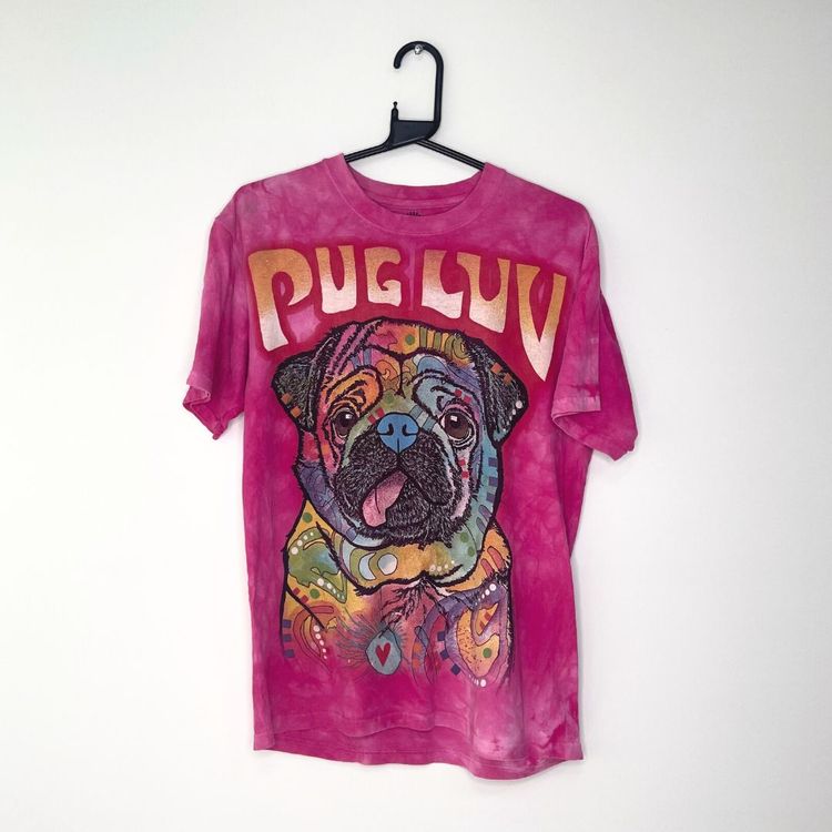 Vintage Vera Pink Tie Dye Pug T product image