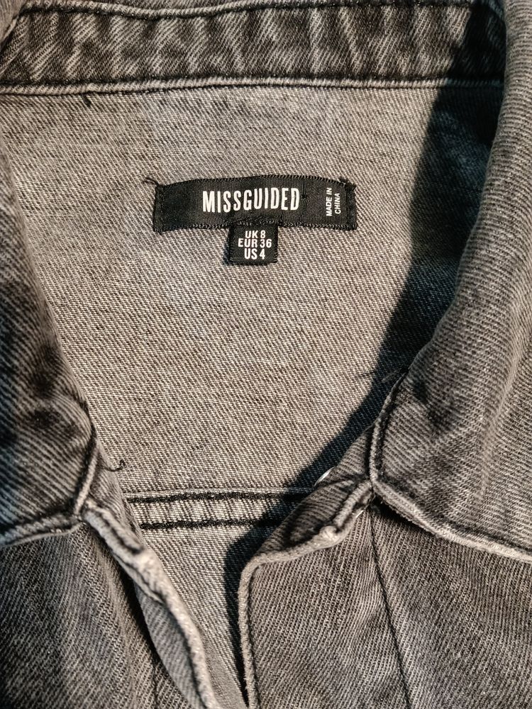 Immagine di Missguided Grey Denim Jacket 5