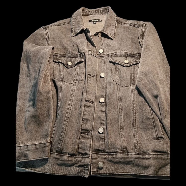 Missguided Grey Denim Jacket