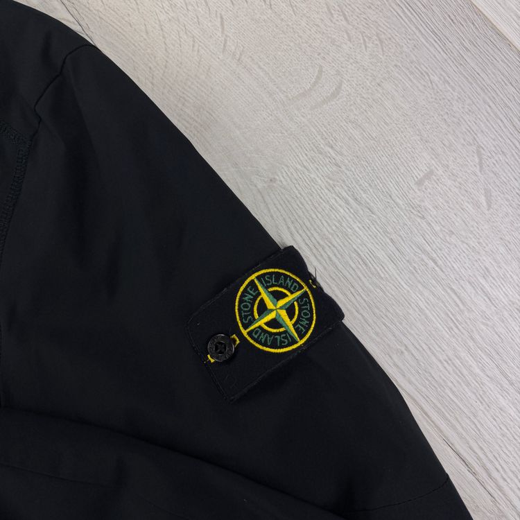 Stone Island Men’s Black Soft Shell Bomber Jacket - Large image 2