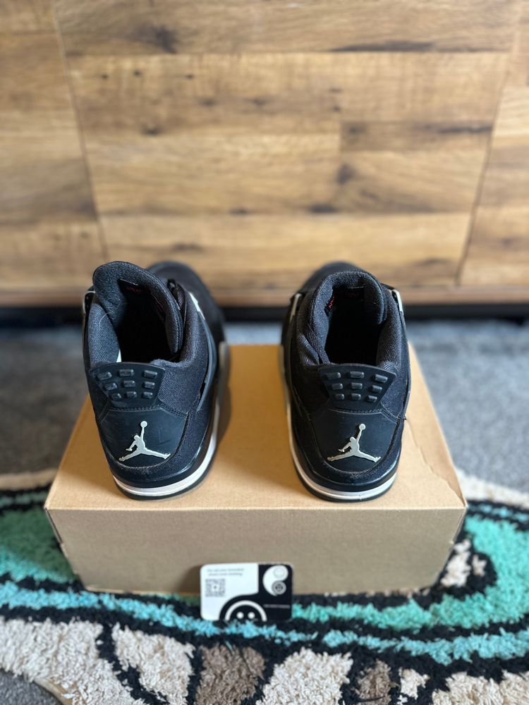 Nike Air Jordan 4 “Black Canvas” U.K. 10.5 obraz 7