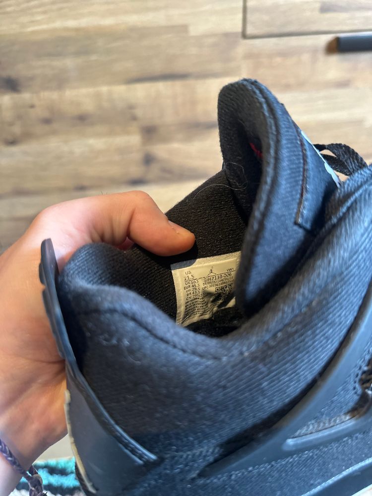 Nike Air Jordan 4 “Black Canvas” U.K. 10.5 obraz 8