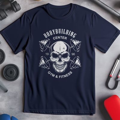 Bodybuilding Center Skull T-Shirt - 2