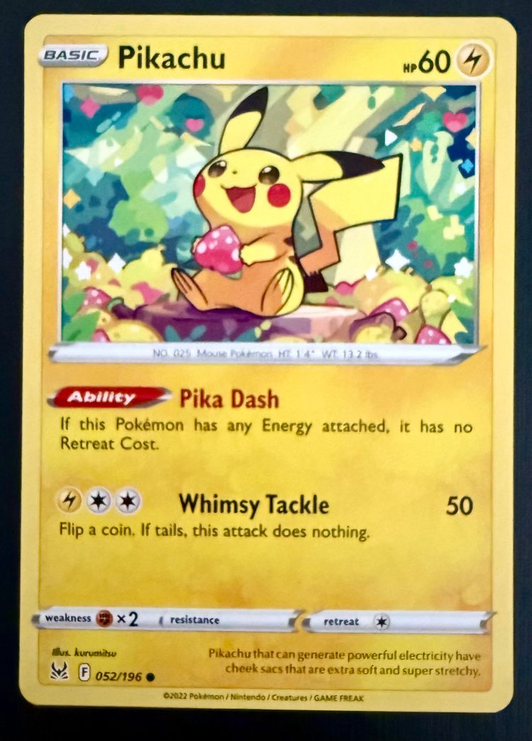 Pikachu Lost Origin 52/196 Common