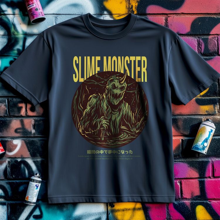 Slime Monster T-shirt - Funny & US image 4