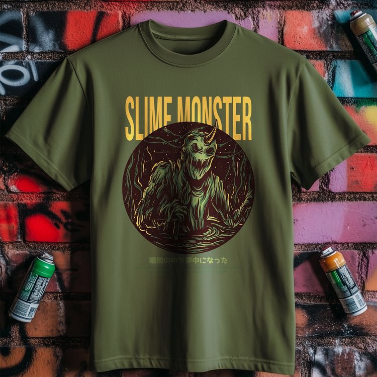 Slime Monster T-shirt - Funny & US image 3