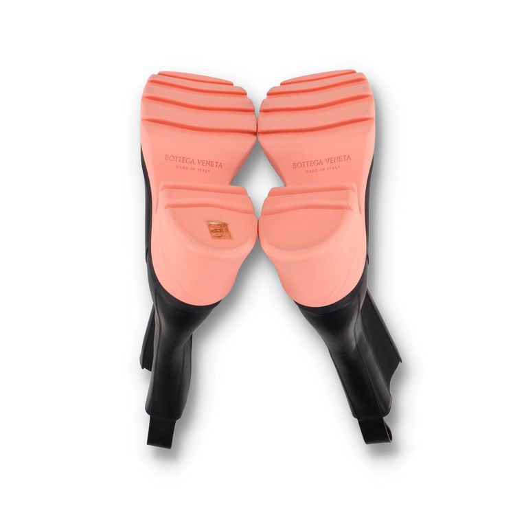 Bottega Veneta Flash Black Pink Leather Ankle Boots image 11