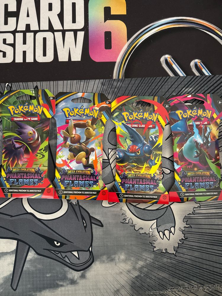 1x Pokémon Trading Card Game Phantasmal flames sleeved booster Packs (varied artwork sent)