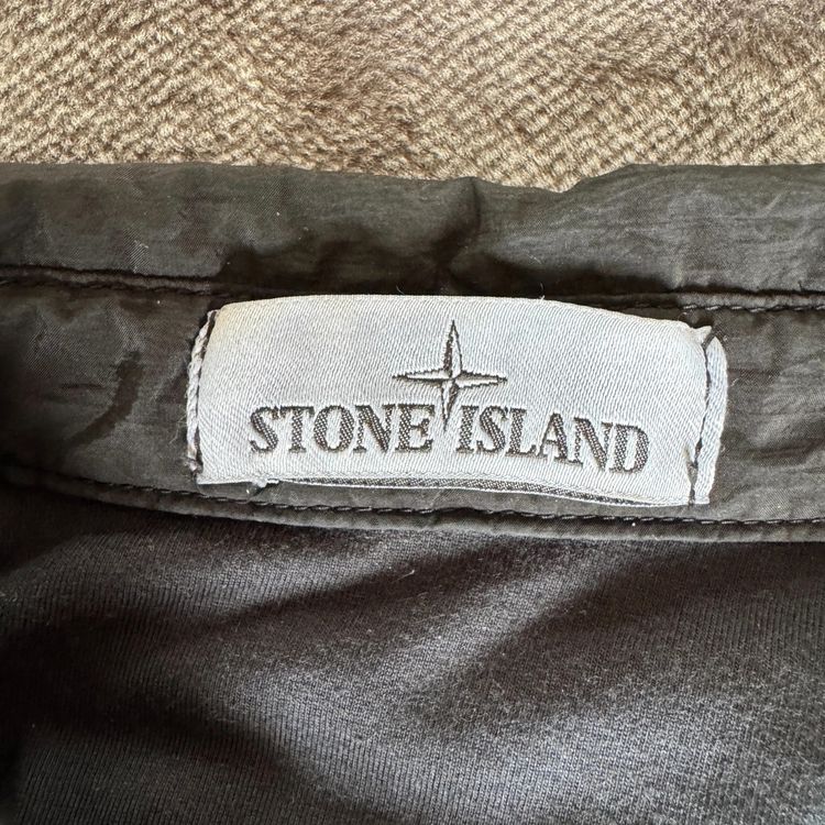 Authentic Stone Island Black Nylon Metal Lined Overshirt - Large imagen 4