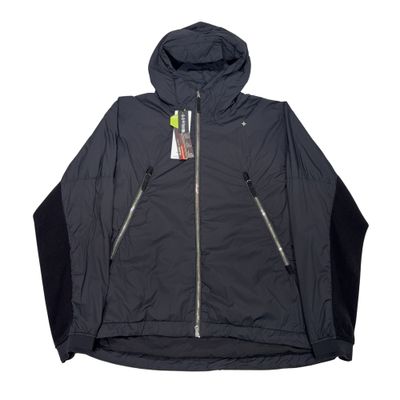 Stone Island Skin Touch Nylon - TC With Polartec Alpha Technology S.I Stellina Black Hooded Jacket
