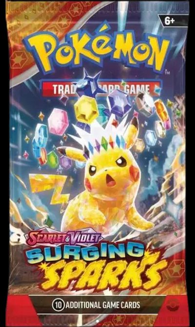 Pokémon Trading Card Game Scarlet & Violet Surging Sparks Booster Pack Rip&Ship