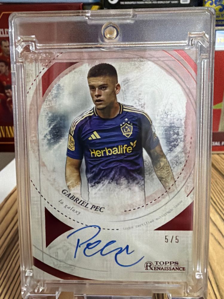 Topps Renaissance Gabriel Pec Autographed Soccer Card