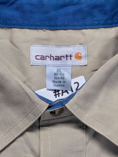 Carhartt Beige Work Shirt Short Sleeve Streetwear 3