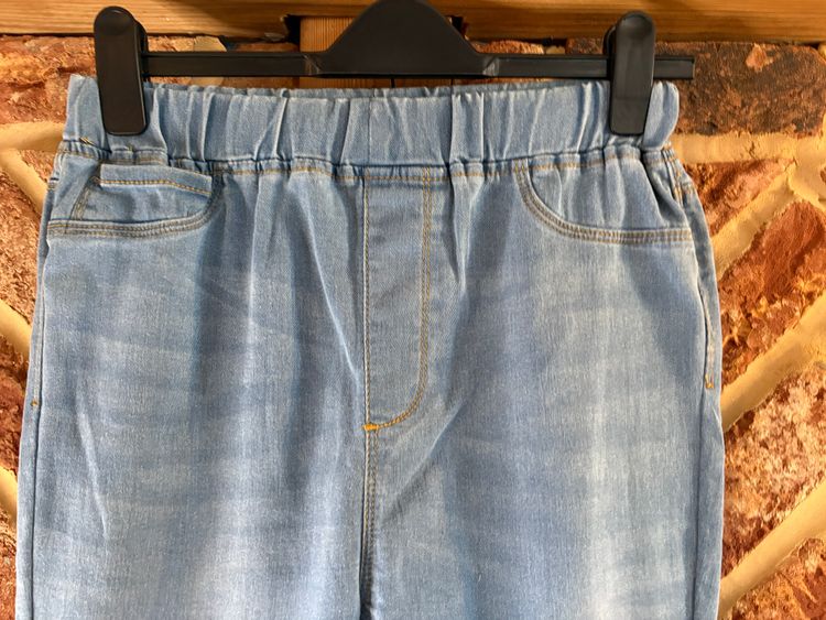 Boohoo Light Blue Denim Jeans size 10 imagen 3