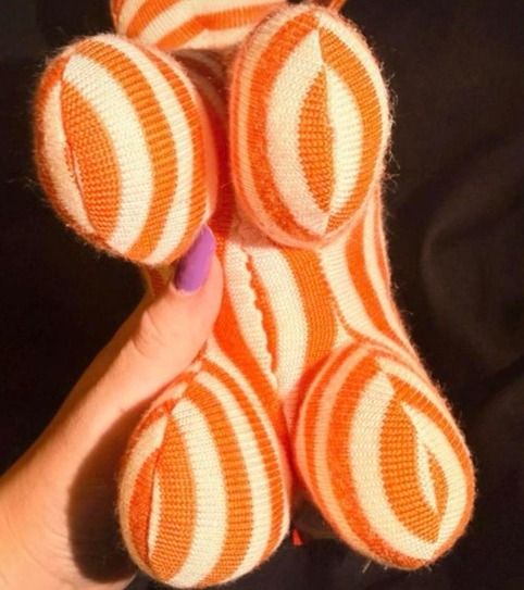 Immagine di Striped Stuffed Animal Toy 2