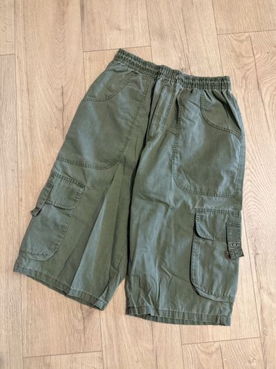 Green Cargo Shorts