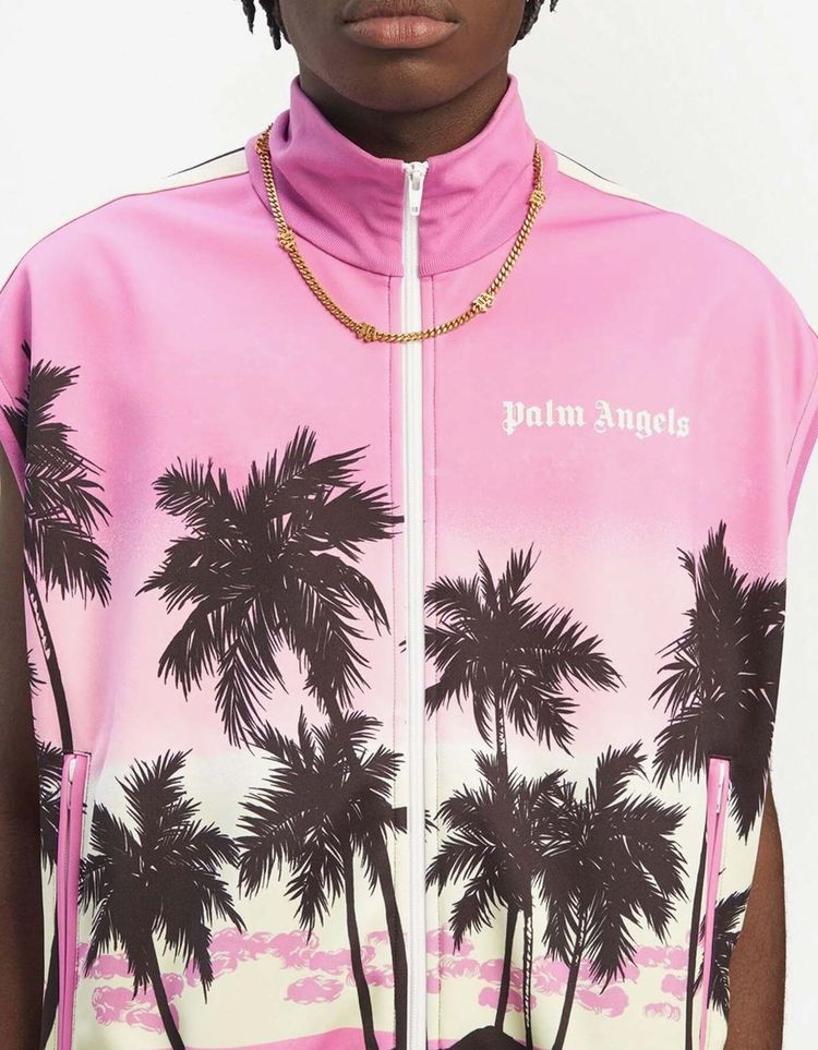 Palm Angels Pink Sunset Track Gilet 5