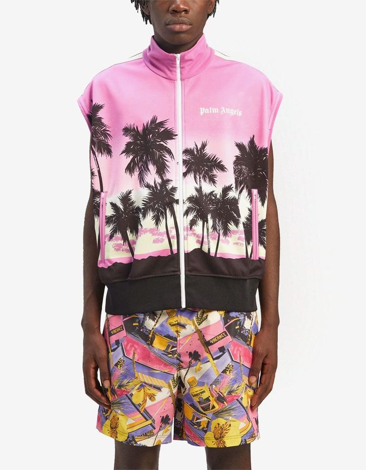 Palm Angels Pink Sunset Track Gilet 4