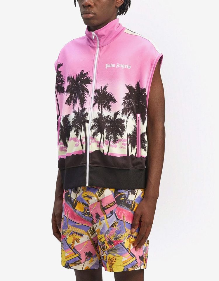 Palm Angels Pink Sunset Track Gilet 3
