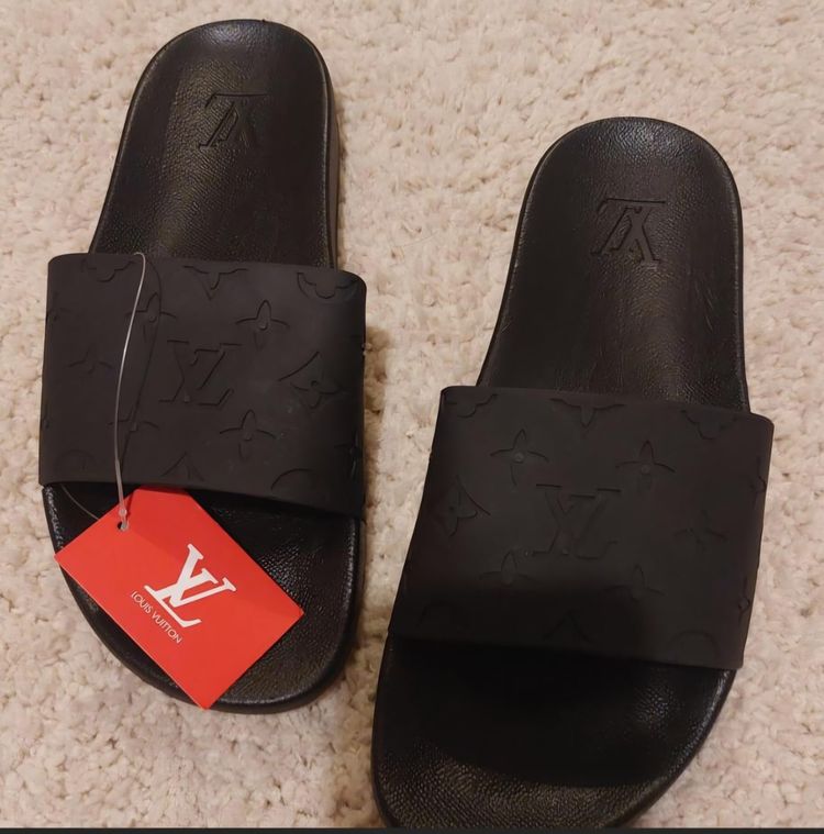 Louis Vuitton Louis Vuitton Black Slides Sandals product image