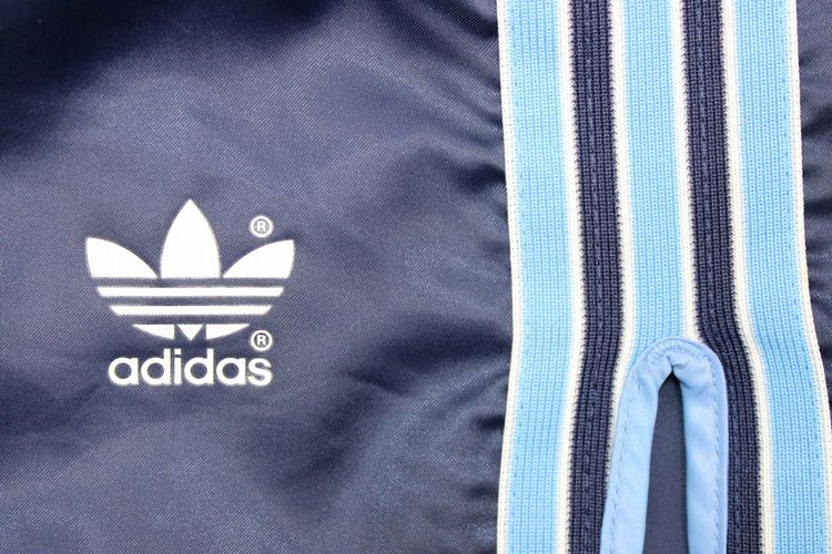 ADIDAS FIRST 80'S VINTAGE SHINY RUNNING SPRINTER NYLON SHORTS D5 MEDIUM image 5