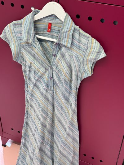 Striped Short Sleeve Dress