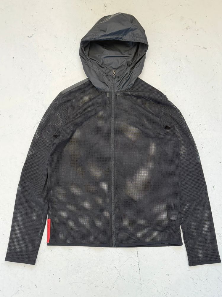 '00 Prada Sport Mesh Riding Hooded Jacket (S)