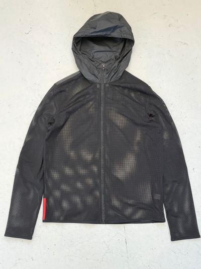 '00 Prada Sport Mesh Riding Hooded Jacket (S)