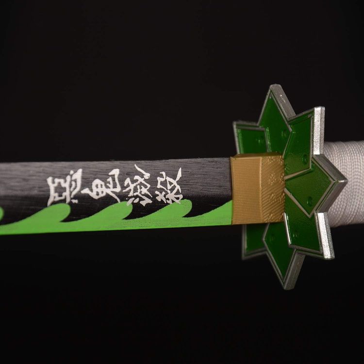 Demon Slayer Sword Shinazugawa Sanemi Bamboo Wood Demon Slayer image 3