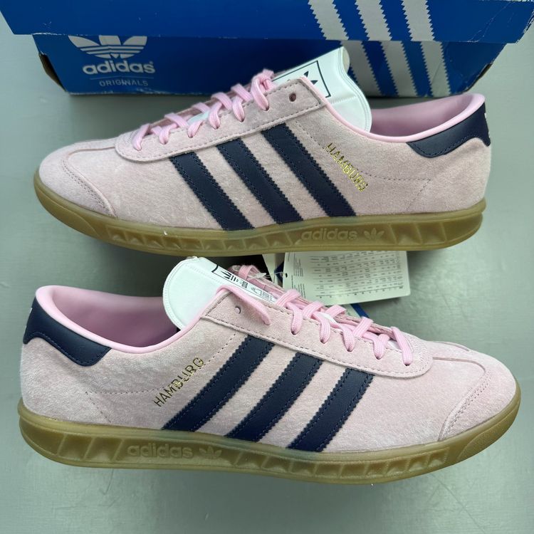 Immagine di Adidas Originals Hamburg Size UK 9 Wonder Pink Gum Women's Trainers BY9673 1