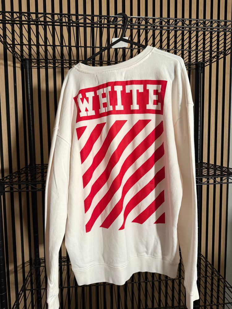 O2 Off-White Virgil Abloh Nebraska Sweater Brand New