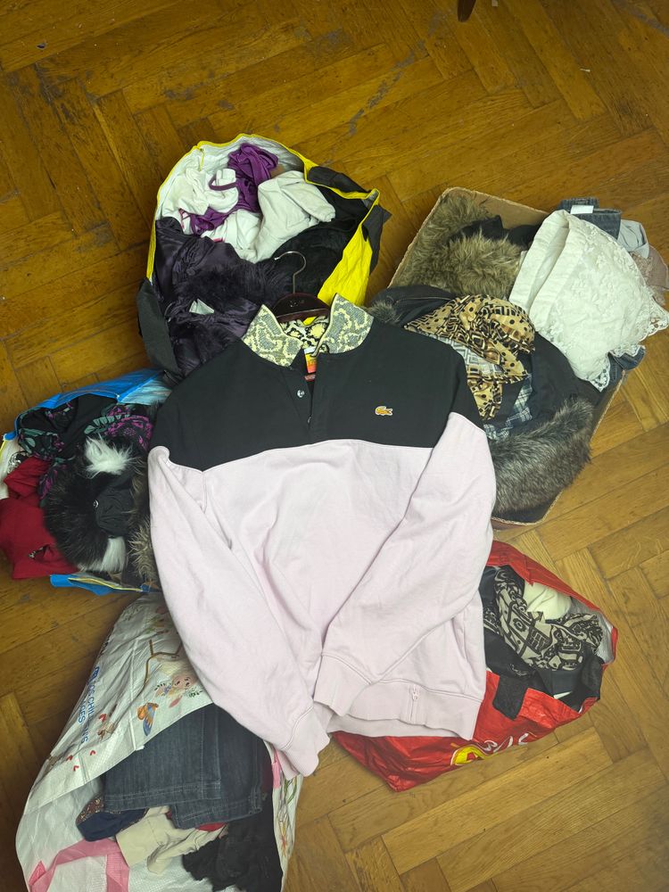 Y2K kici Mystery Box x5 + Lacoste Long Sleeve Pullover