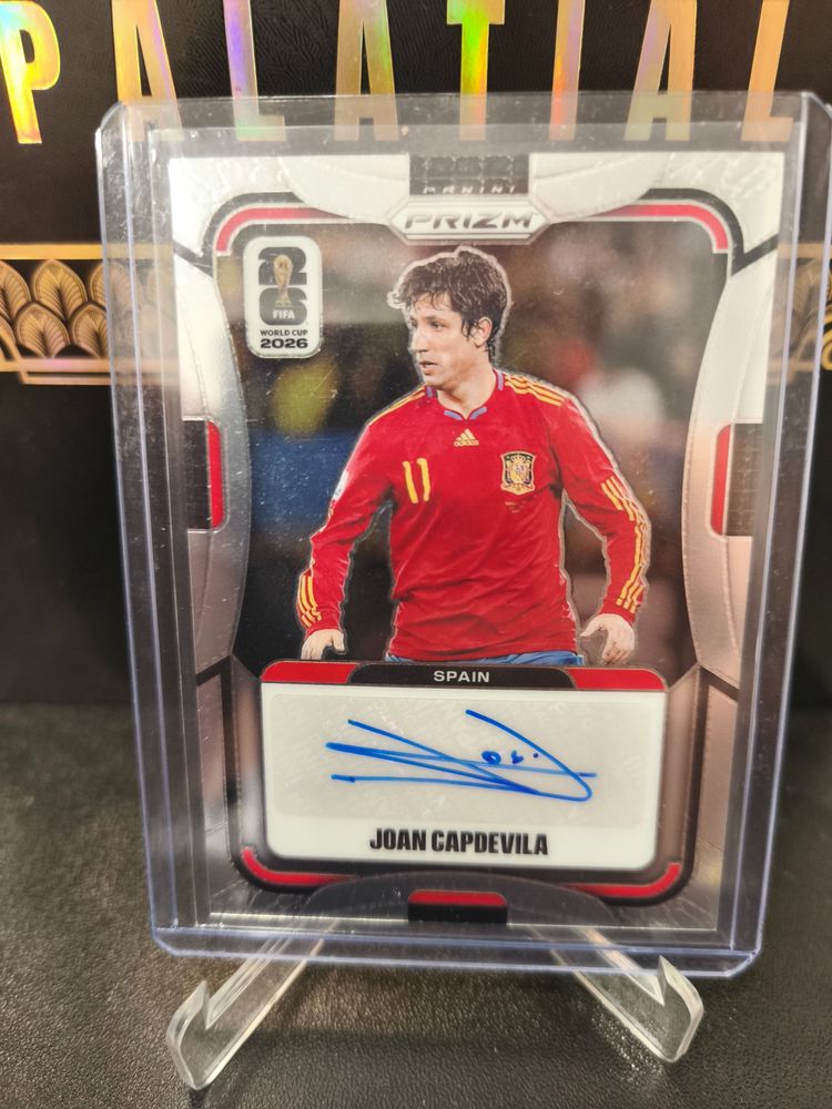 Panini Prizm Joan Capdevila Spain Soccer auto