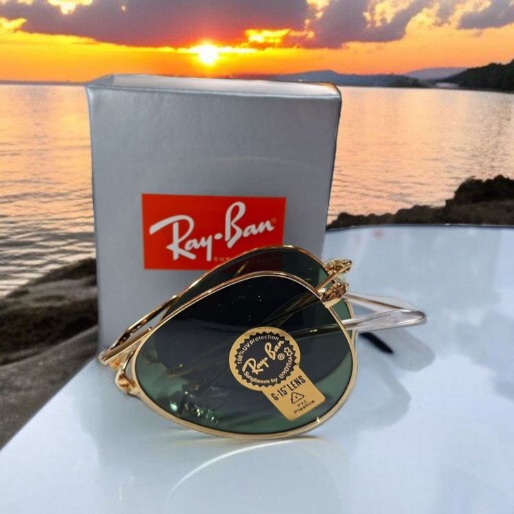 ​Ray-Ban Aviator Folding Classic - Gold / G-15 Green imagen 1