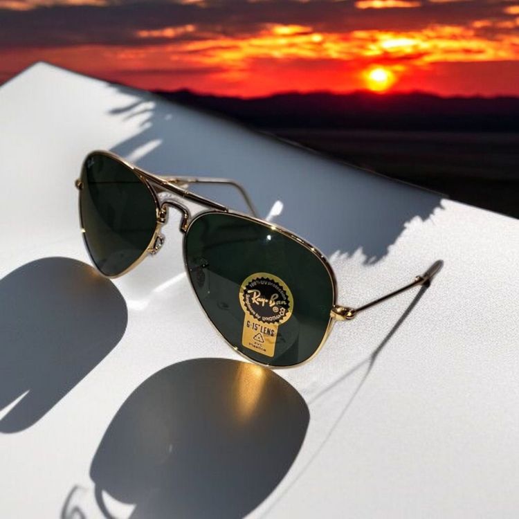 ​Ray-Ban Aviator Folding Classic - Gold / G-15 Green imagen 2