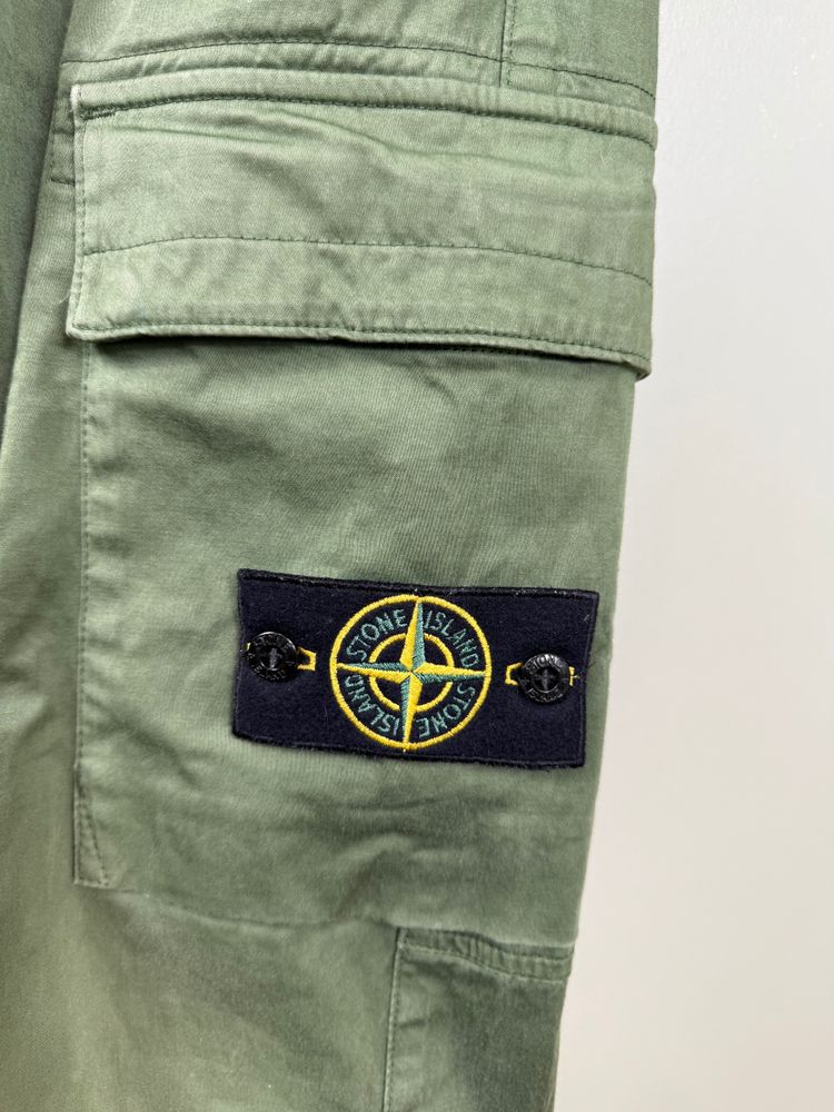 Stone Island Green RE-T Cargo Bottoms 3