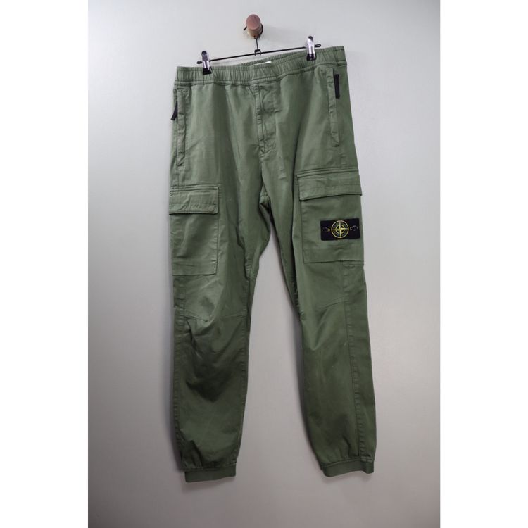 Stone Island Green RE-T Cargo Bottoms 1