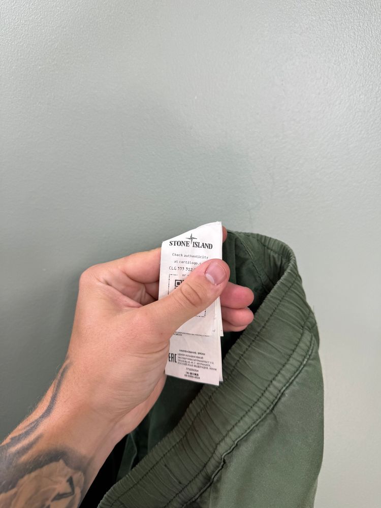 Stone Island Green RE-T Cargo Bottoms 2
