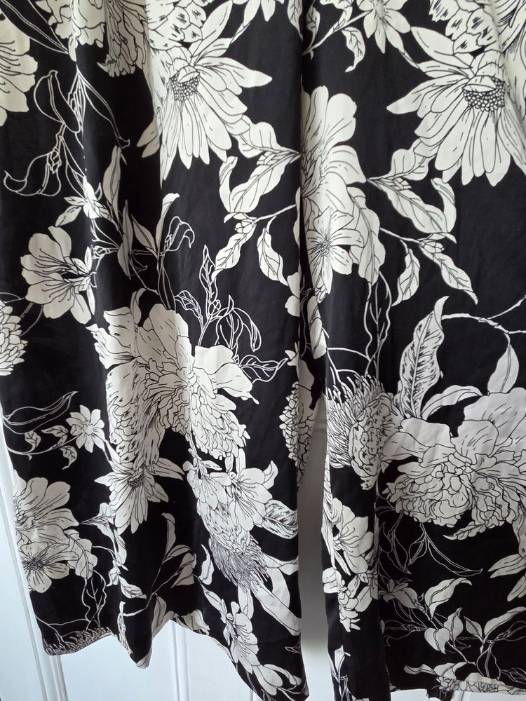 H&M Black And White Floral Jumpsuit 5