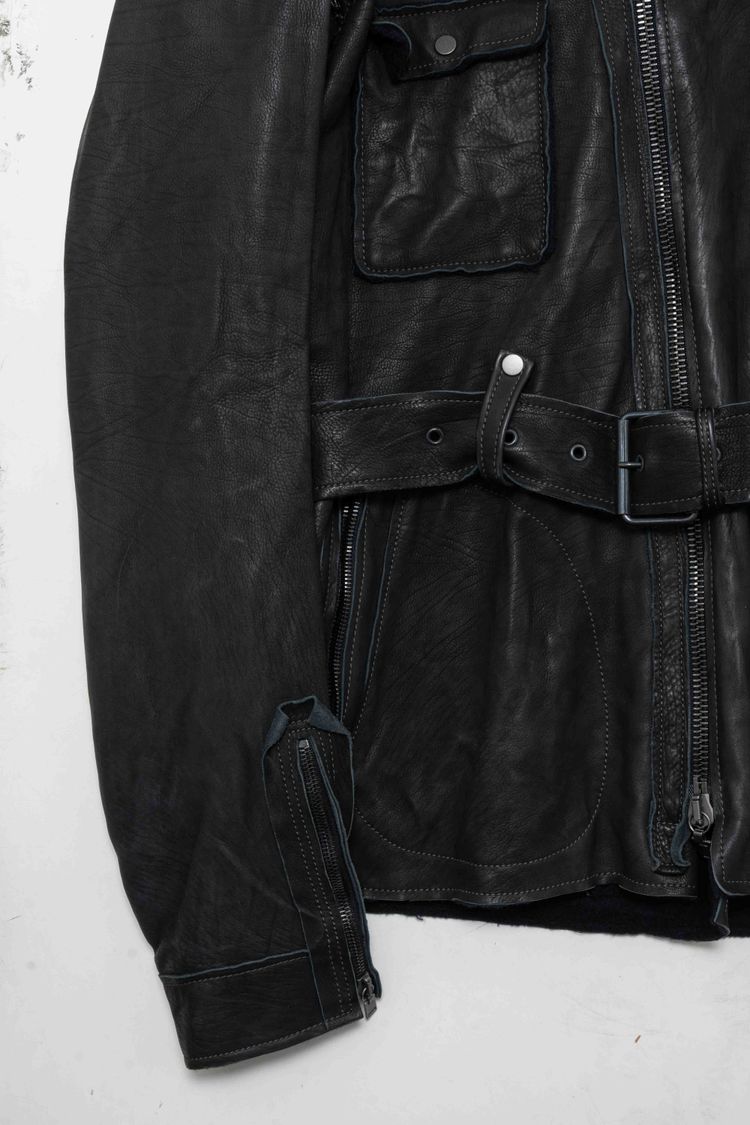 Lanvin Paris Convertible 2-in-1 Calfskin Leather Jacket & Vest image 13