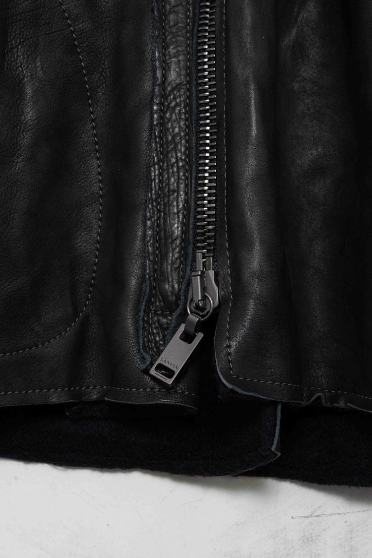 Lanvin Paris Convertible 2-in-1 Calfskin Leather Jacket & Vest image 16