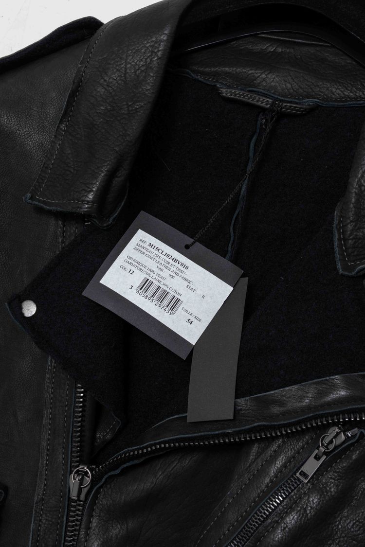 Lanvin Paris Convertible 2-in-1 Calfskin Leather Jacket & Vest image 3
