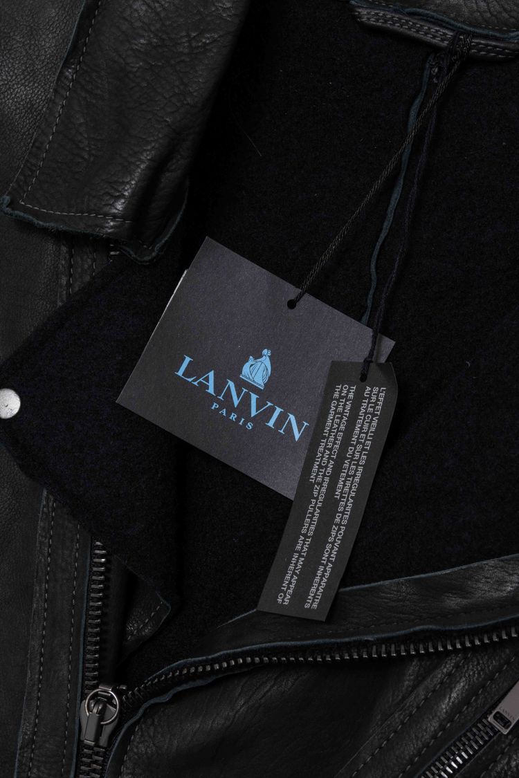 Lanvin Paris Convertible 2-in-1 Calfskin Leather Jacket & Vest image 10