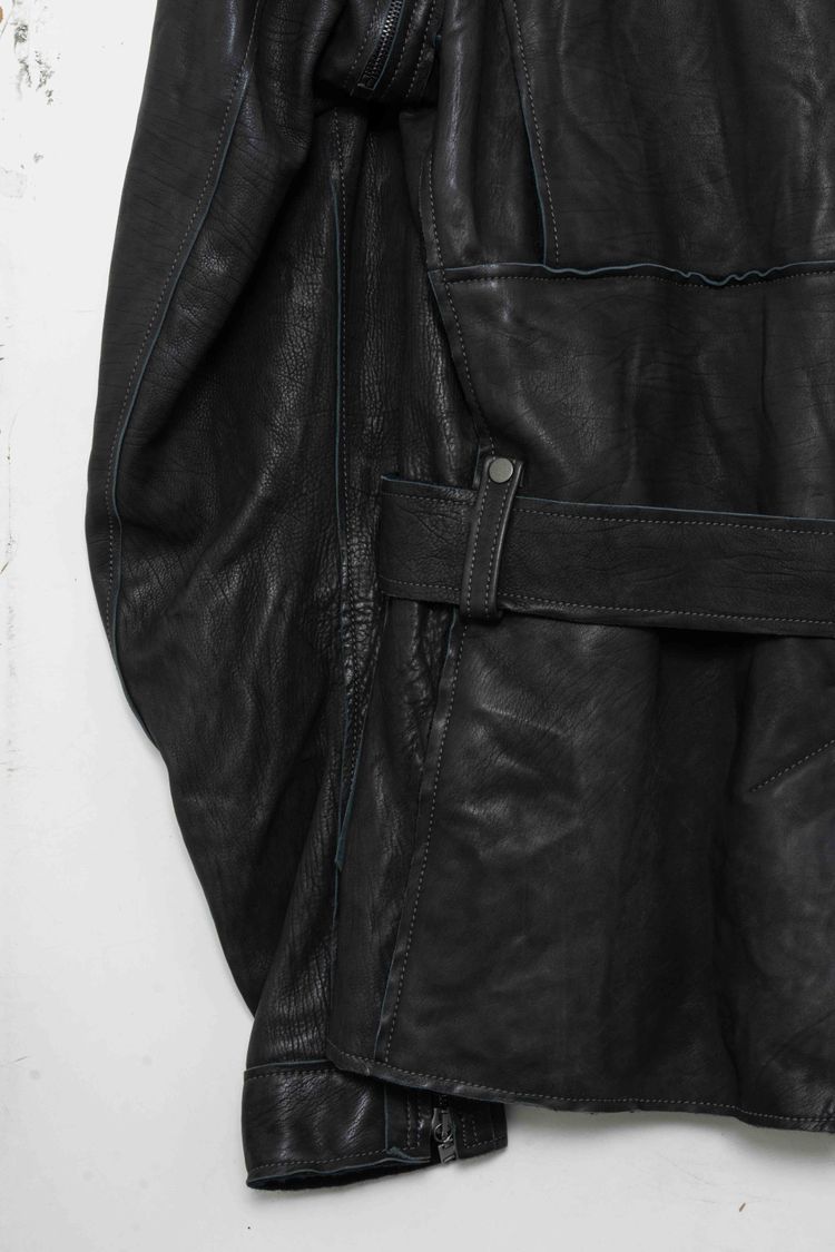 Lanvin Paris Convertible 2-in-1 Calfskin Leather Jacket & Vest image 7