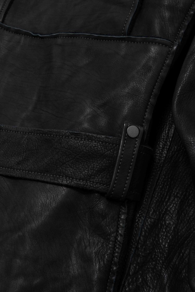 Lanvin Paris Convertible 2-in-1 Calfskin Leather Jacket & Vest image 11
