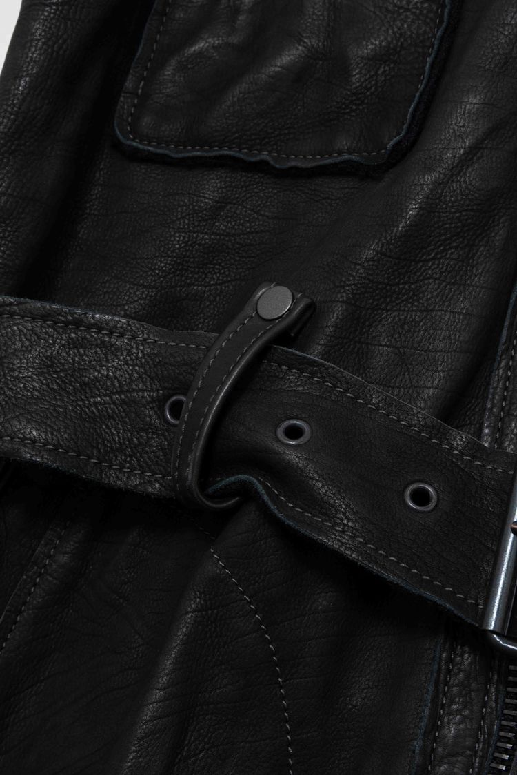 Lanvin Paris Convertible 2-in-1 Calfskin Leather Jacket & Vest image 5