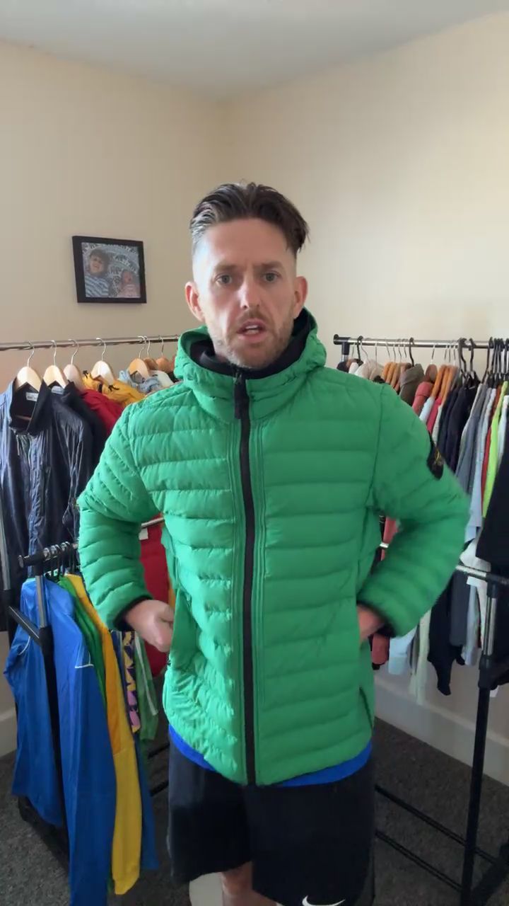 Stone Island Puffer Jacket - Green - Medium image 1