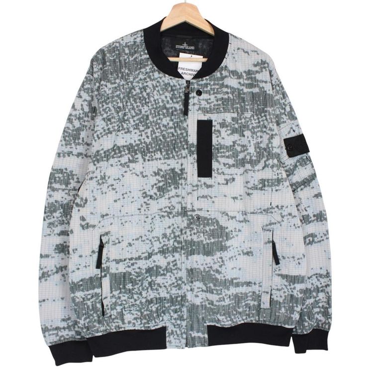 Stone Island SS 2019 Shadow Project DPM Chiné Marl Bomber Jacket XXL image 1
