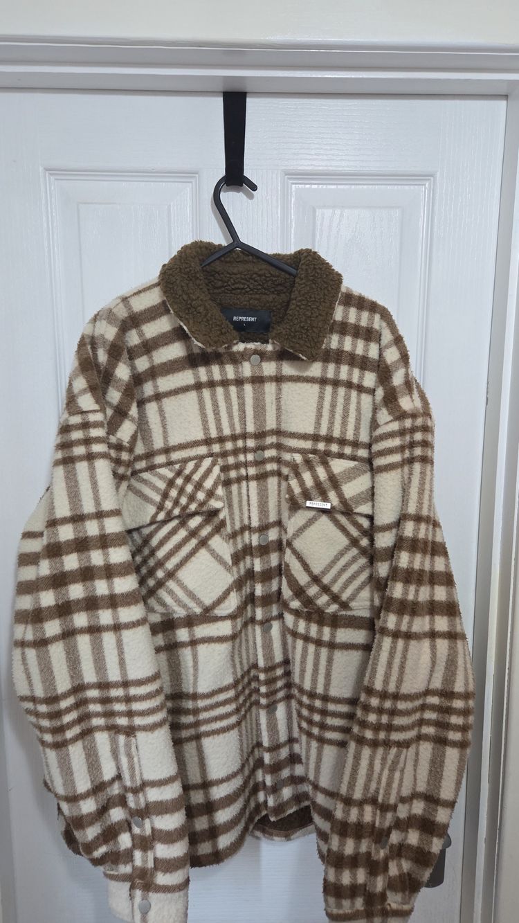 REPRESENT Plaid Shepra Jacket Mens Large